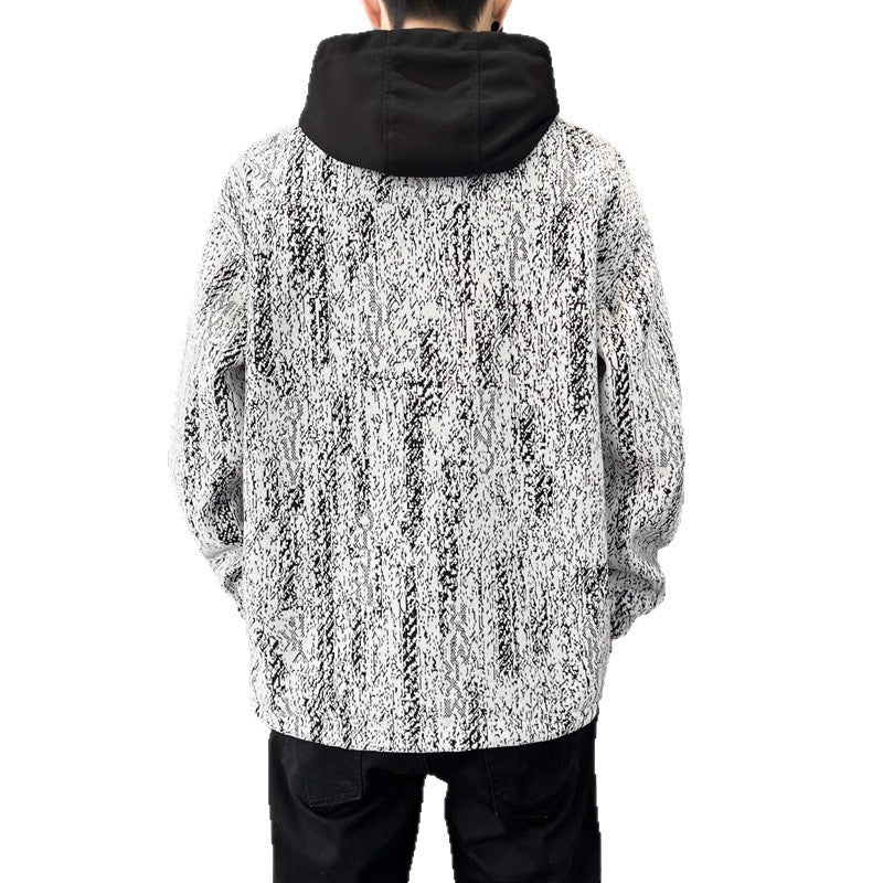 Men's sporty transitional jacket with high collar and practical pockets Lisslune