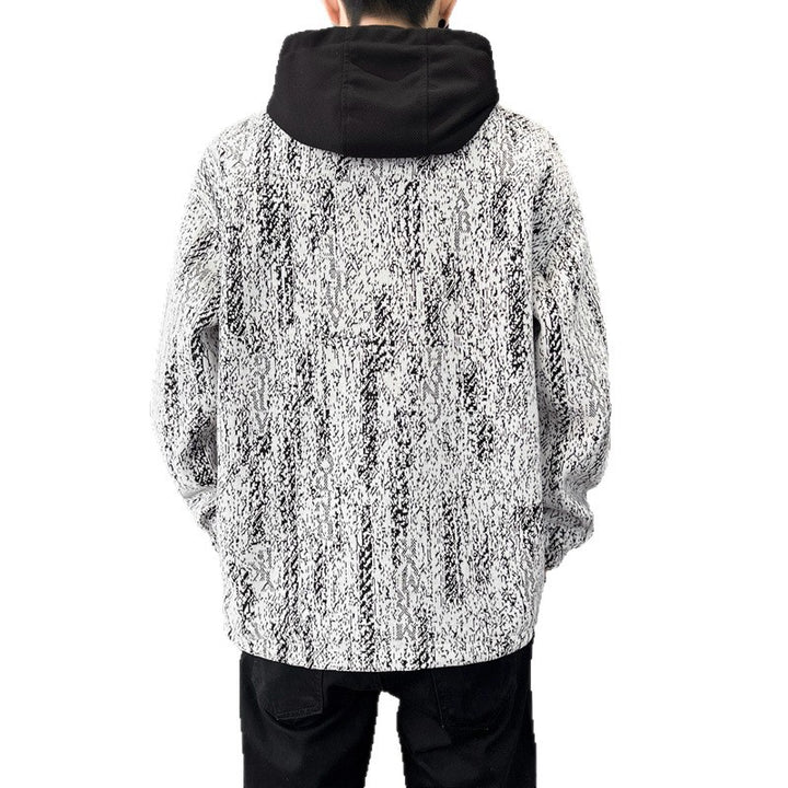 Men's sporty transitional jacket with high collar and practical pockets Lisslune