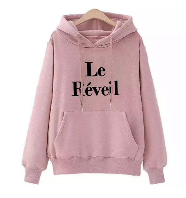Ladies hoodie with stylish lettering Lisslune