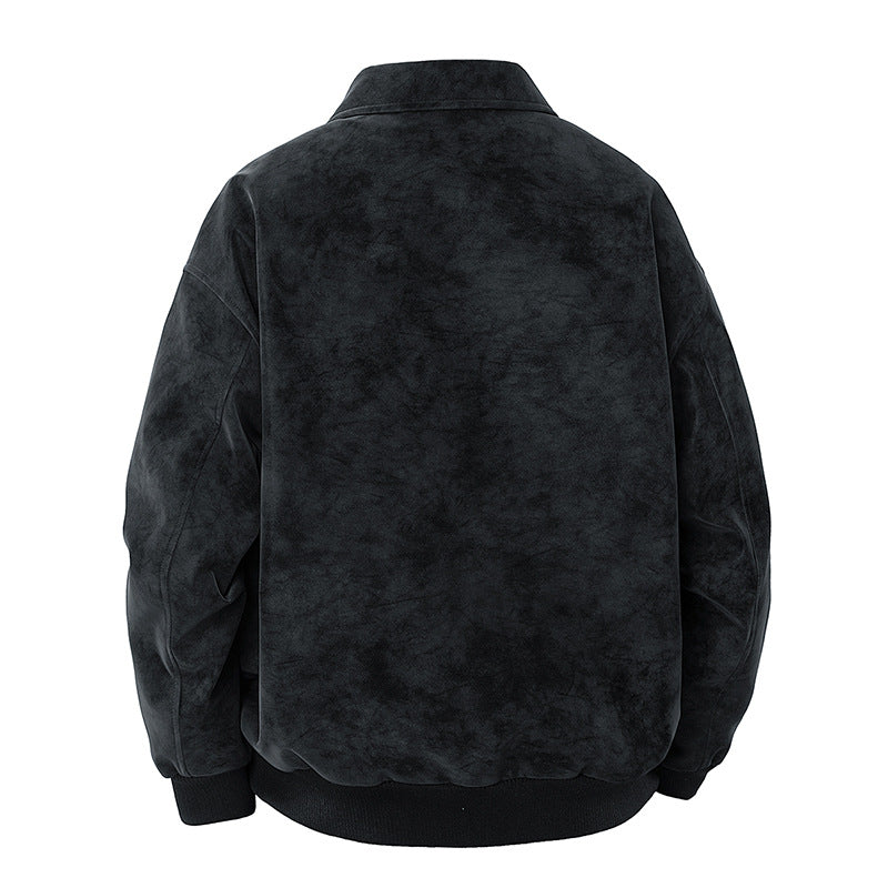 Men's elegant suede jacket with structured cut Lisslune