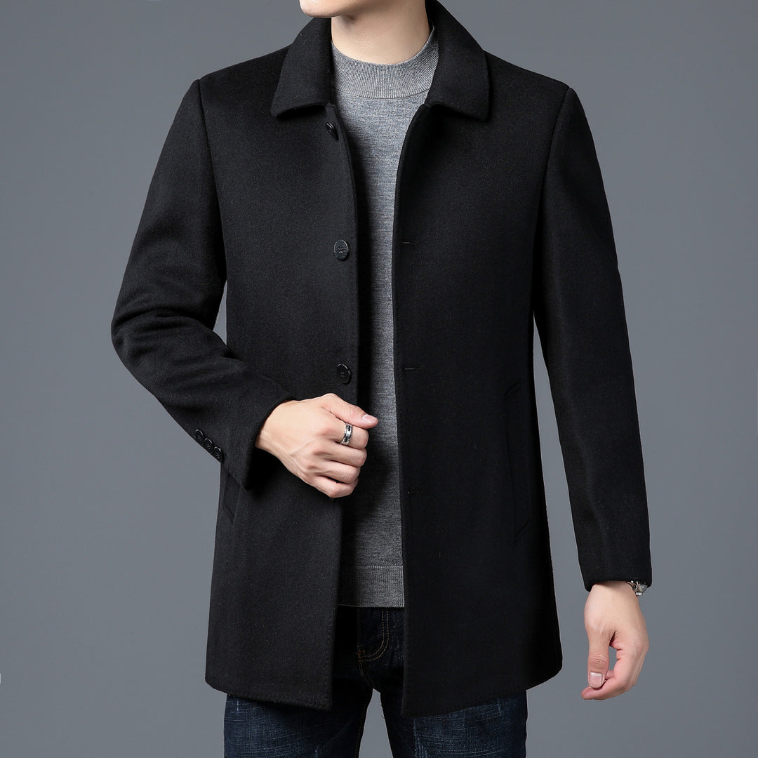 Men's Elegant and Timeless Wool Coat Lisslune