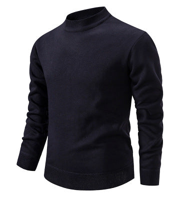 Men's High-Quality Knitted Sweater with Modern Stand-Up Collar Lisslune