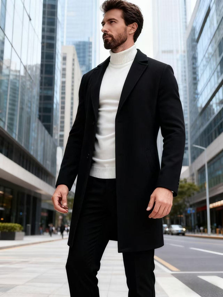 Men's elegant wool coat Lisslune
