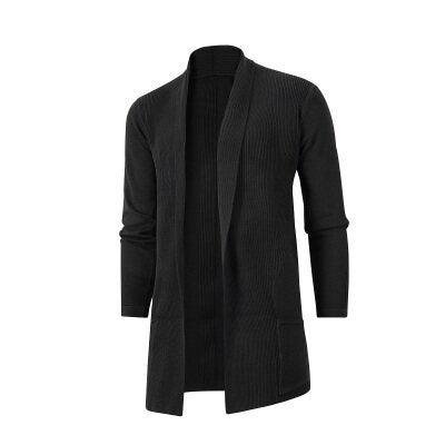 Men's cardigan with open cut and practical pockets Lisslune
