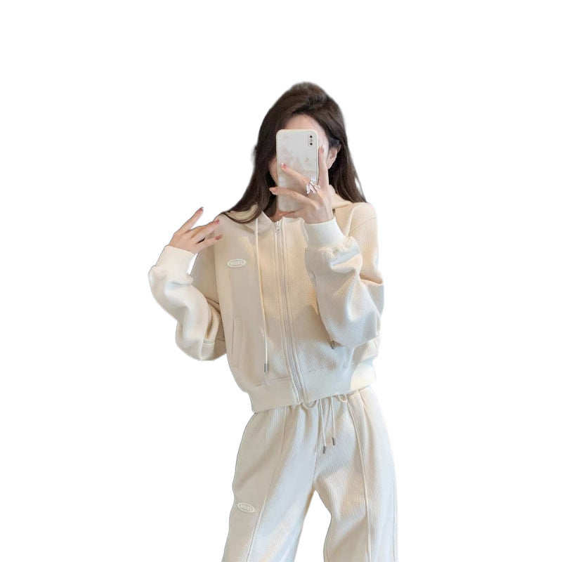 Women's Cozy Crop Jacket with Pockets and Casual Cut Lisslune