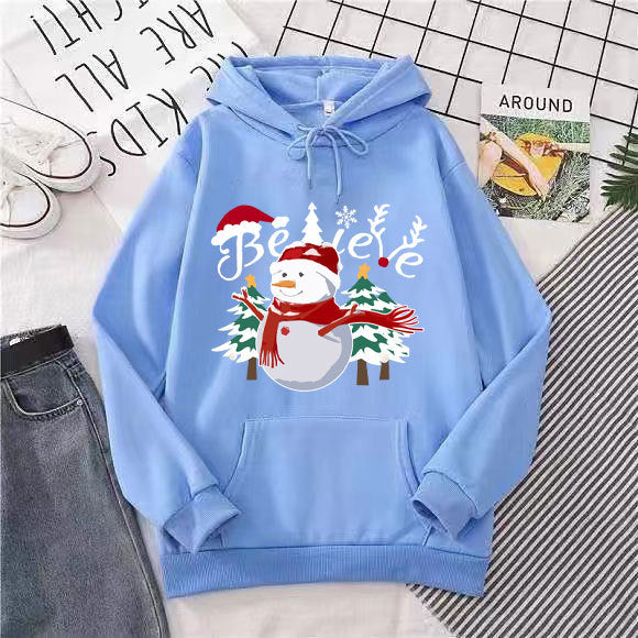 Women's hoodie with cheerful Christmas motif Lisslune