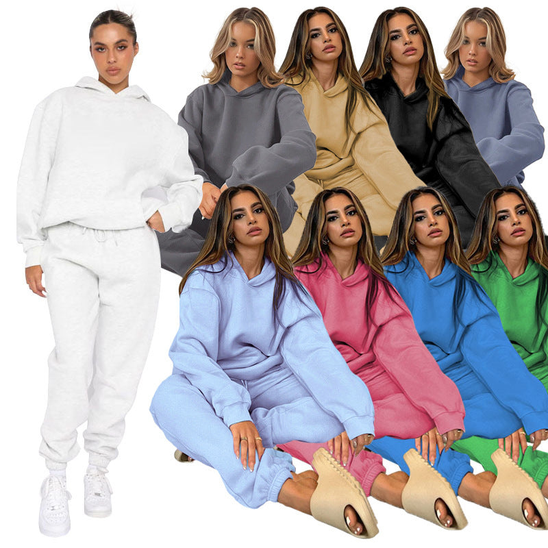 Women's comfortable hooded suit made of high-quality sweatshirt material Lisslune