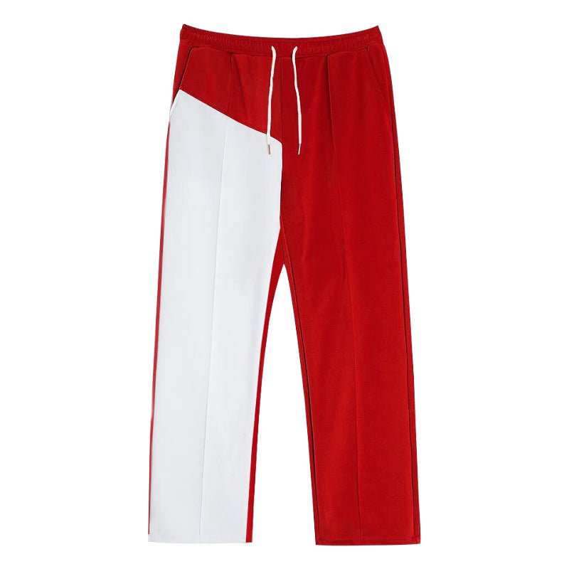 Men's sporty training pants with two contrasting color stripes Lisslune