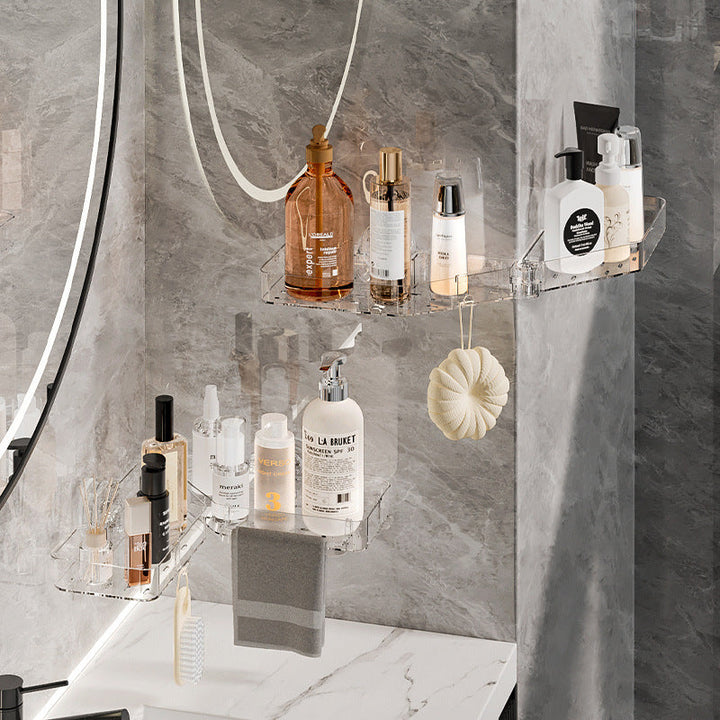 Lisslune | Foldable Bathroom Suction Cup Shelf