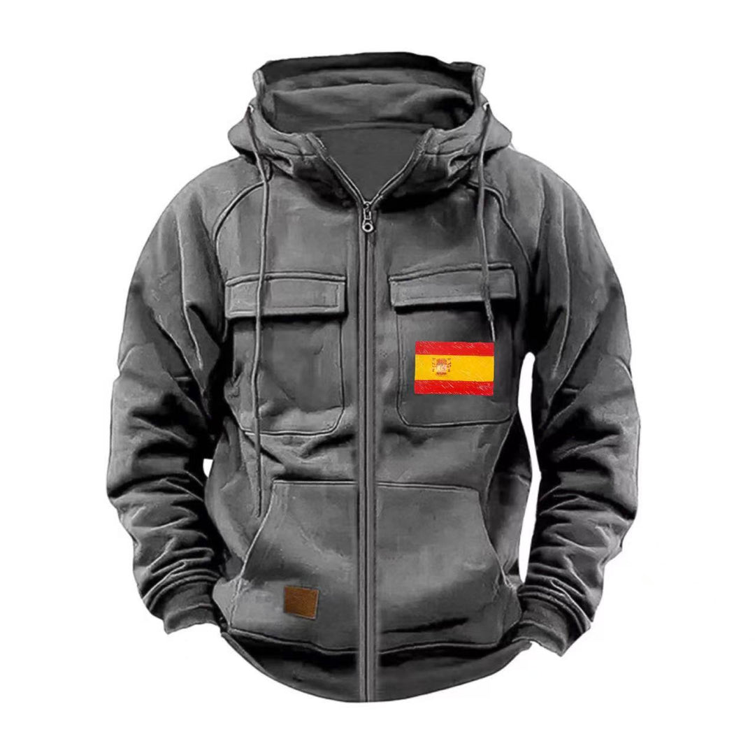 Men's functional jacket with multiple pockets Lisslune