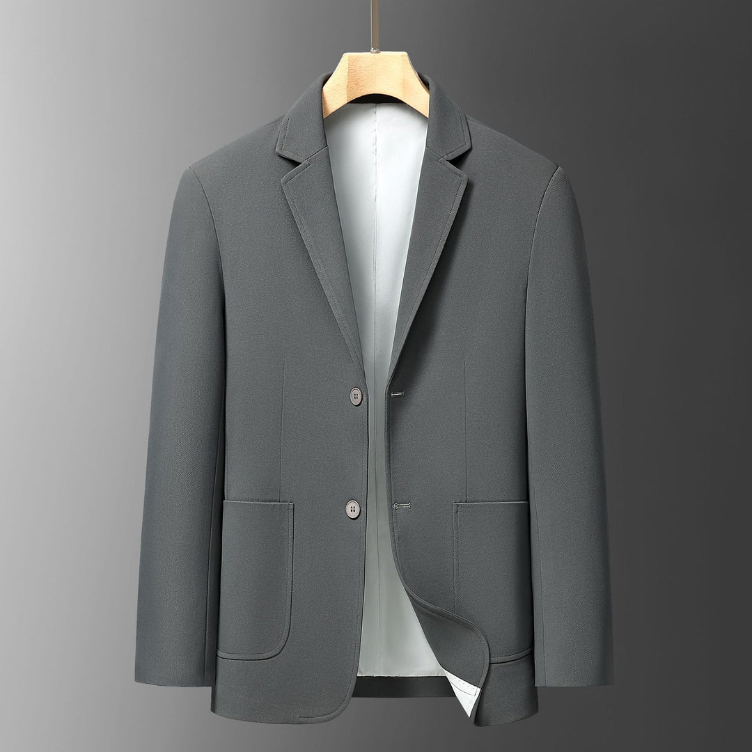 Men's Elegant Blazer with Textured Design and Practical Pockets Lisslune