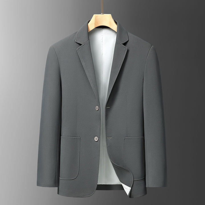 Men's Elegant Blazer with Textured Design and Practical Pockets Lisslune