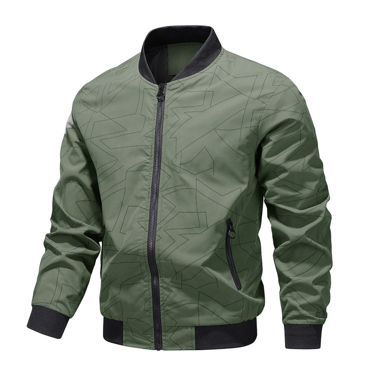 Men's elegant bomber jacket with stylish patterns Lisslune