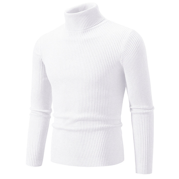 Men's turtleneck sweater made of fine ribbed material Lisslune