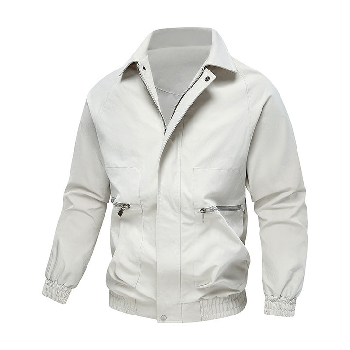 Men's Elegant Jacket with Practical Zipper Pockets Lisslune