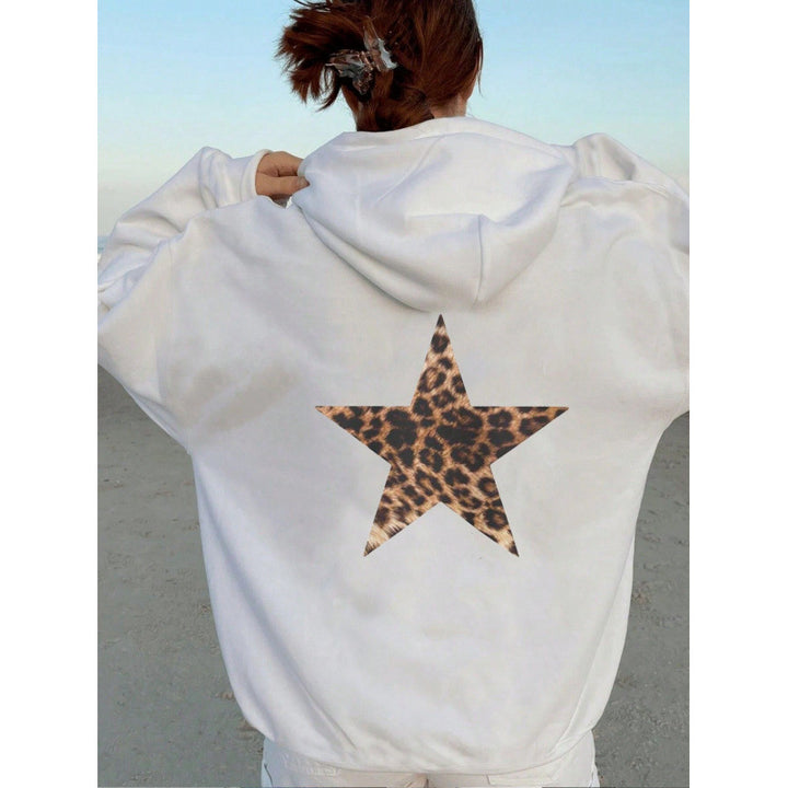 Women’s Hoodie with Glittering Star Motif Lisslune