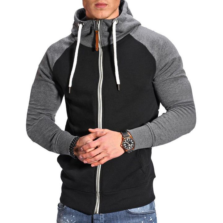 Men's refined hoodie with high-quality zipper Lisslune