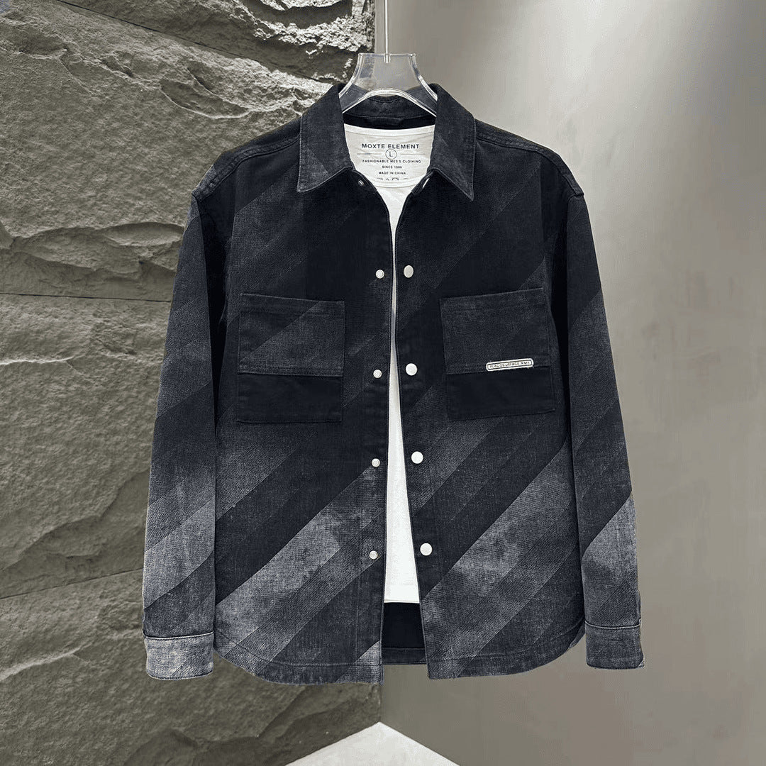 Men's Casual Shirt Jacket with Practical Pockets Lisslune