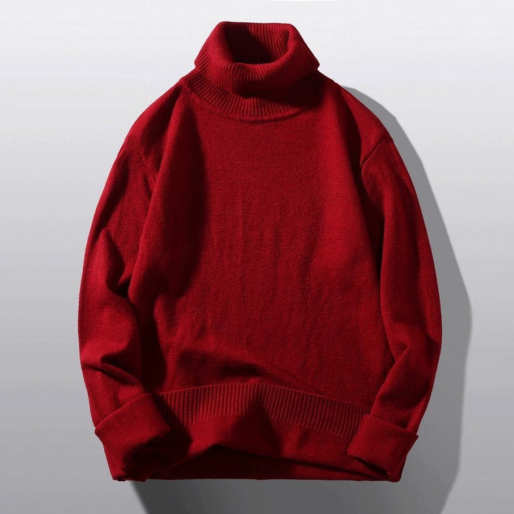 Men's comfortable turtleneck sweater Lisslune