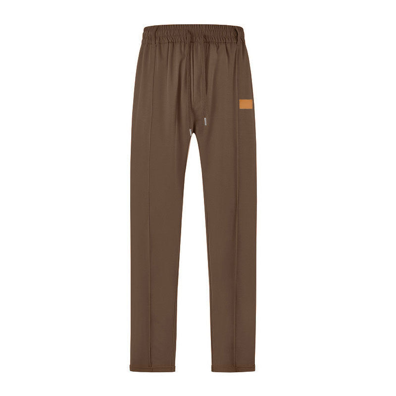 Men's leisure jogging pants with adjustable waistband and practical side pockets Lisslune