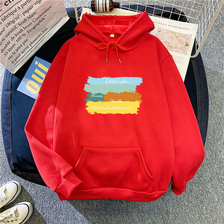 Women's casual hoodie with creative graphic design Lisslune