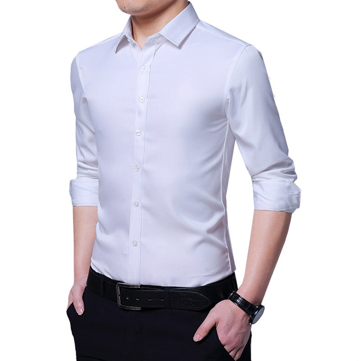 Men's elegant long-sleeve blouse with modern cut Lisslune