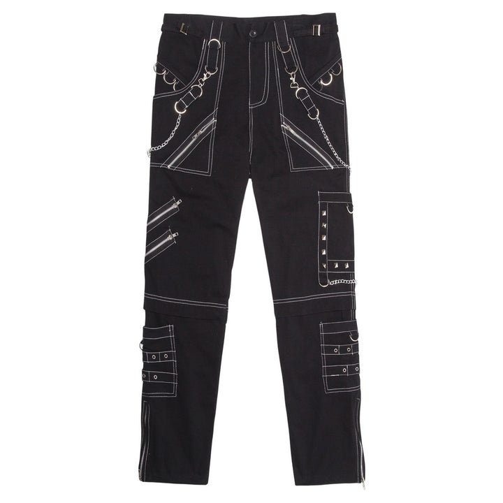 Men's cargo pants with chain details and practical pockets Lisslune