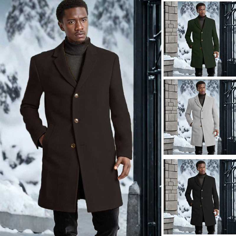 Men's Elegant Long Coat Lisslune