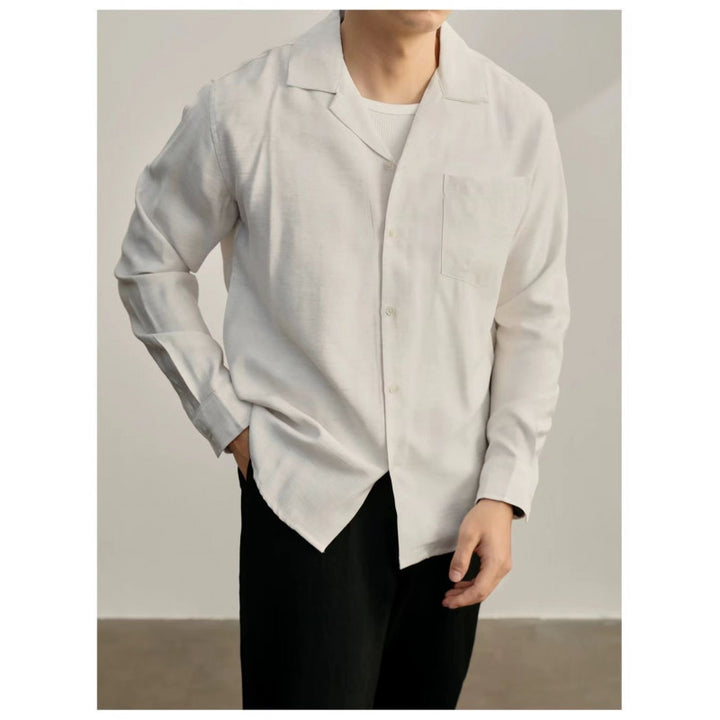 Men's Lightweight Short Sleeve Shirt with Chest Pocket and Casual Fit Lisslune