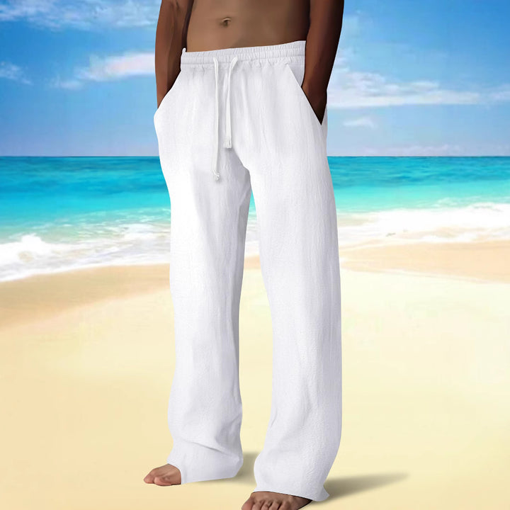 Men's casual beach shorts with elastic waistband and practical pockets Lisslune