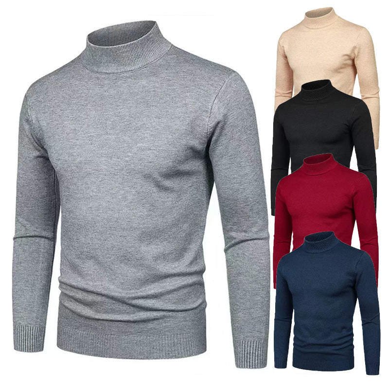 Men's turtleneck sweater made of high-quality knit material Lisslune
