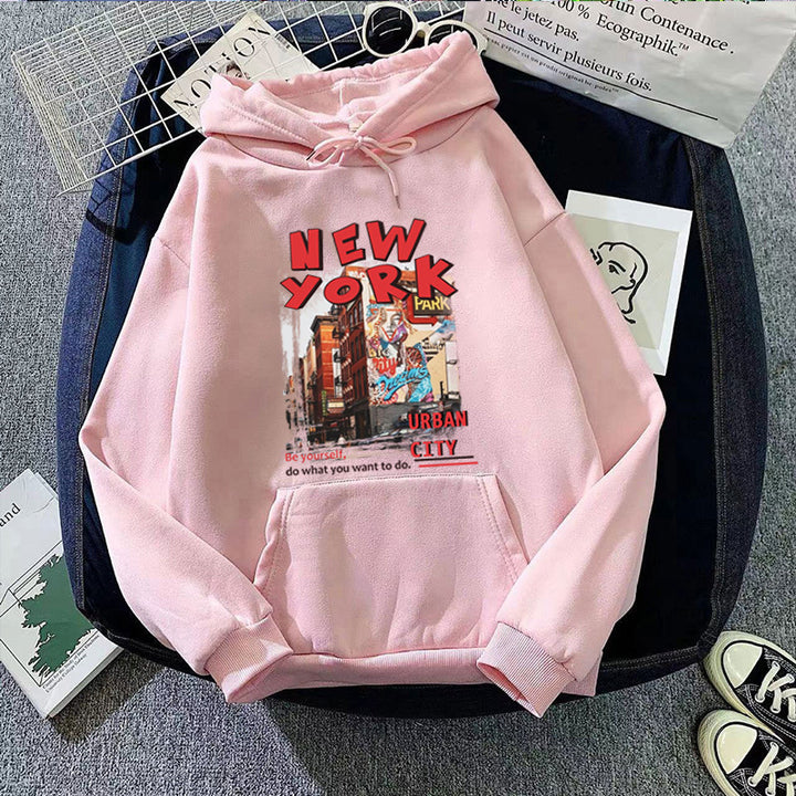 Women's hoodie with urban New York design Lisslune