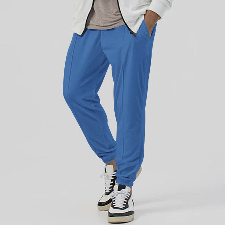 Men's Sporty Jogging Pants with Elastic Waistband and Practical Pockets Lisslune