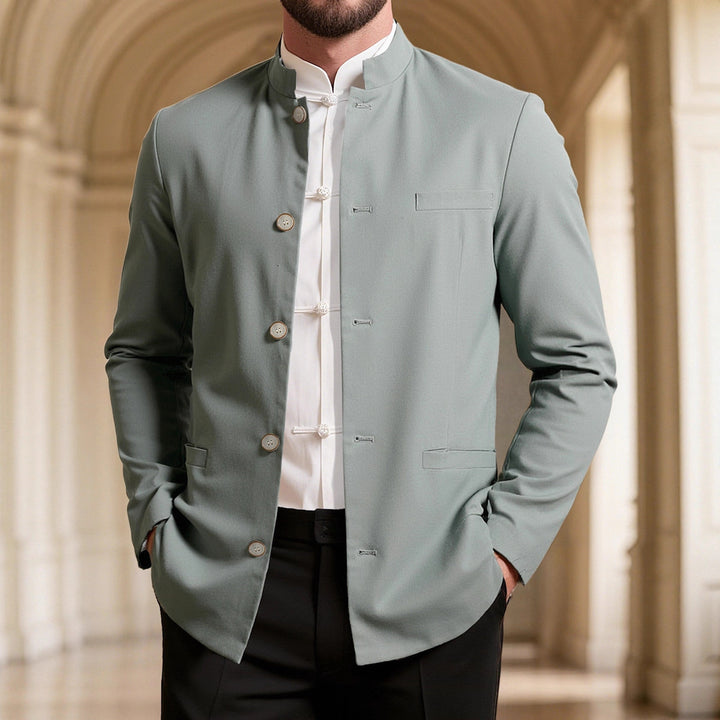 Men's stylish stand-collar blazer Lisslune