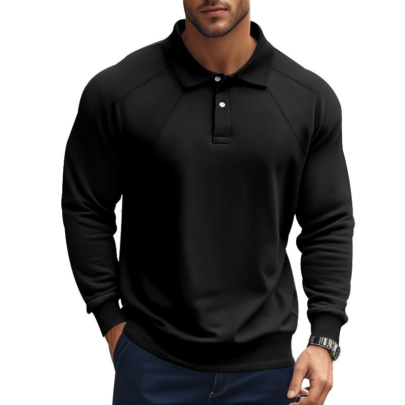 Men's Long Sleeve Polo Shirt with Sporty Cut and Breathable Technology Lisslune