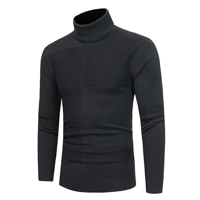 Men's High-Quality Turtleneck Sweater Made of Soft Knit Lisslune