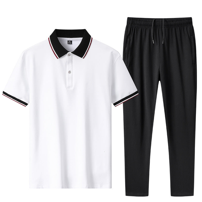 Men's relaxed polo and jogging suit set Lisslune