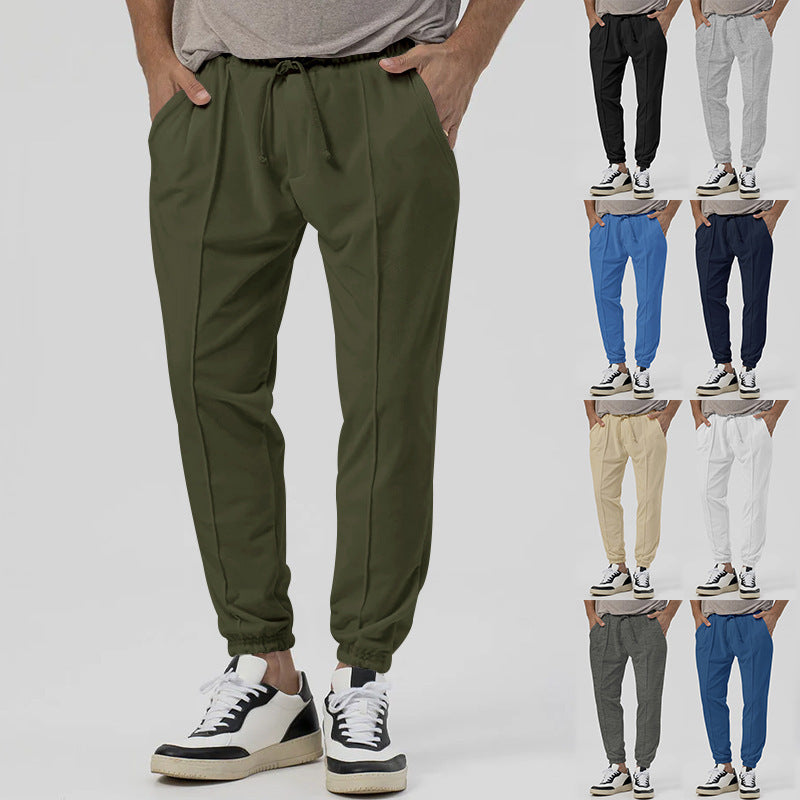 Men's Sporty Jogging Pants with Elastic Waistband and Practical Pockets Lisslune