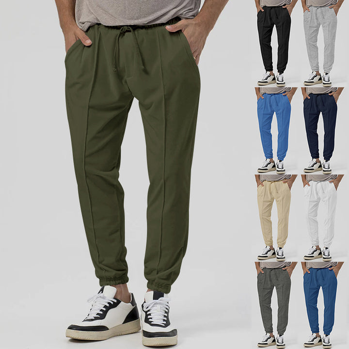 Men's Sporty Jogging Pants with Elastic Waistband and Practical Pockets Lisslune