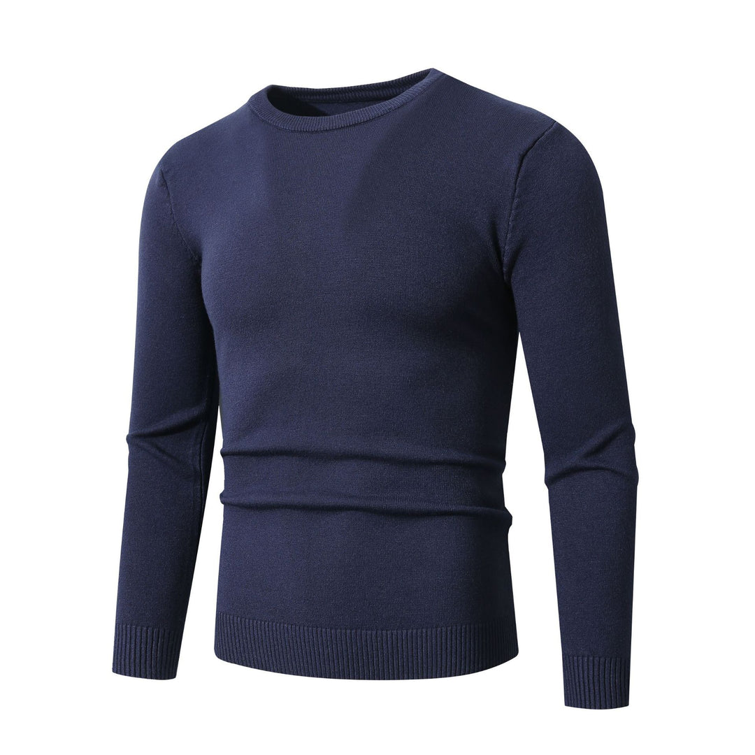 Men's fine knit sweater with classic round neckline Lisslune