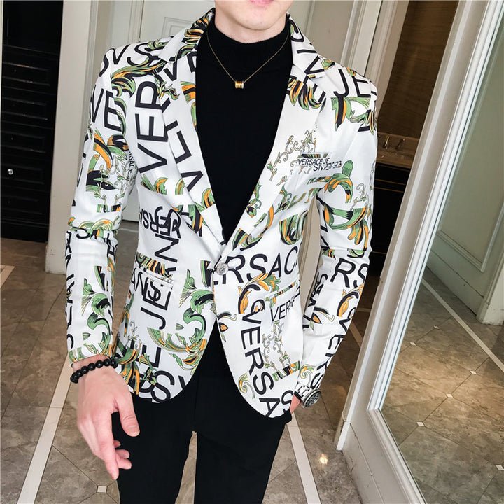 Men's fashionable blazer with elegant pattern Lisslune