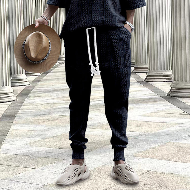 Men's urban leisure outfit with textured fabric quality Lisslune