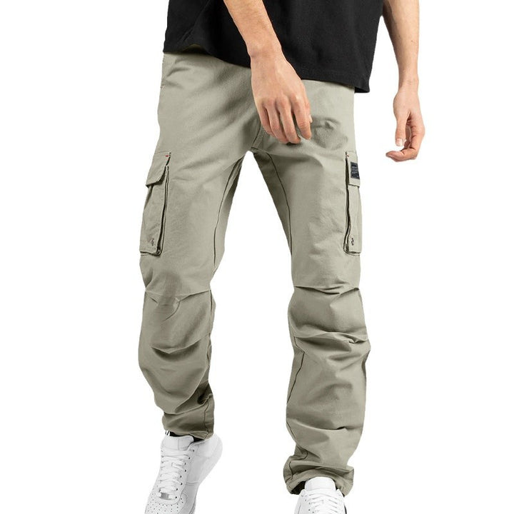 Men's cargo pants with multifunctional pockets and elastic waistband Lisslune