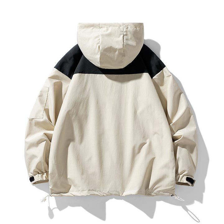 Men's functional weather jacket with innovative hood design and breathable inserts Lisslune