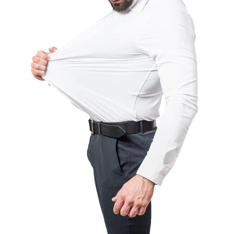 Men's Flexible Long Sleeve Shirt with Breathable Technology Lisslune