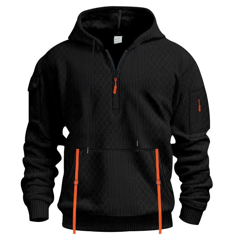 Men's functional hoodie with zipper and practical pockets Lisslune