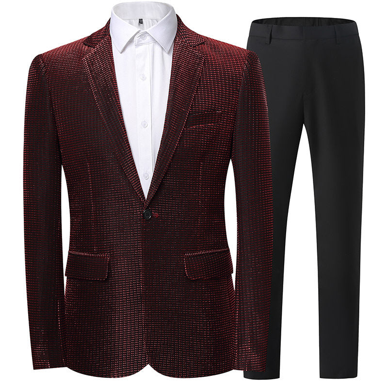 Men's festive and elegant sequin suit Lisslune
