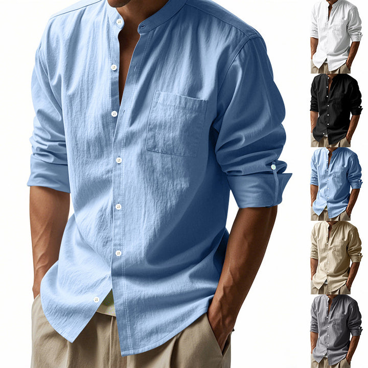 Men's Lightweight Long Sleeve Shirt made of breathable cotton Lisslune