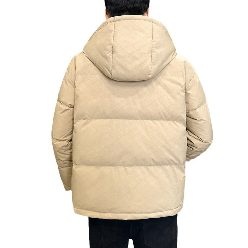 Men's fashionable quilted jacket with adjustable collar and insulating inner lining Lisslune