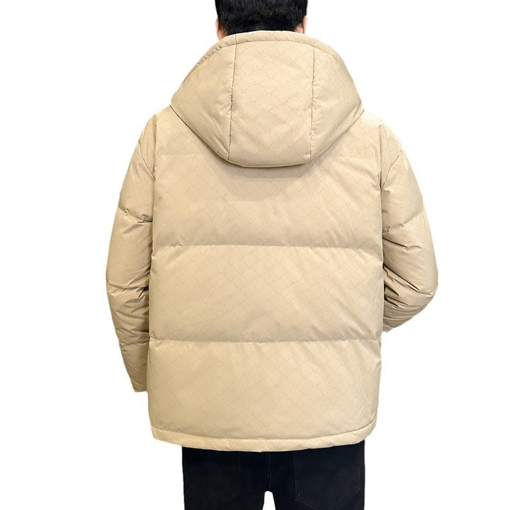 Men's fashionable quilted jacket with adjustable collar and insulating inner lining Lisslune